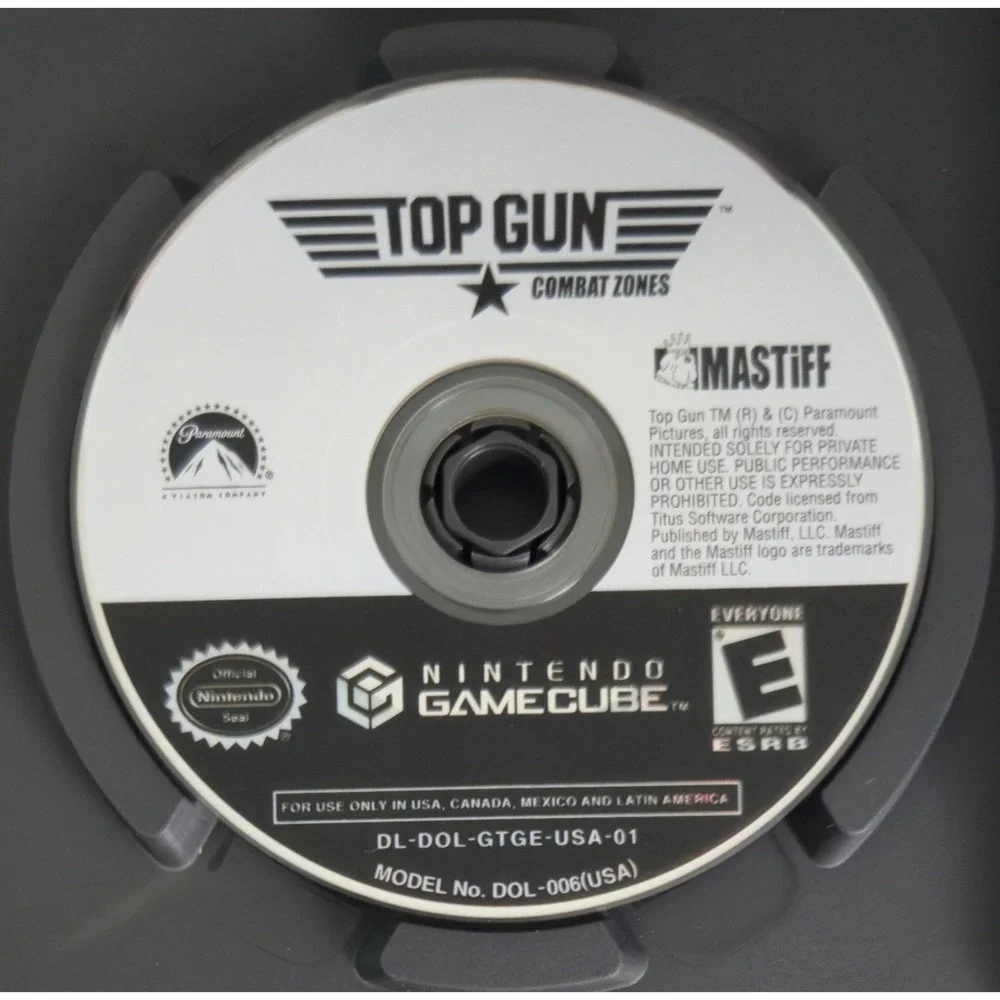 Top Gun: Combat Zones By Mastiff - Nintendo GameCube - CIB W/ Manual - Tested